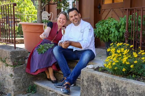 Wirtspaar Isabelle Linder und Michael Mannel vom goldenen Engel im Glottertal